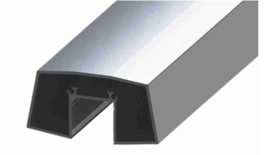 Rectangle-Oval Aluminum Handrail